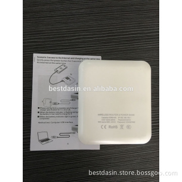 power bank 3g 4g wifi router with sim card slot for WCDMA/EVDO/GSM Network 3g 4g router